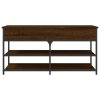 Lavice s botníkem hnědý dub 100x42,5x50 cm kompozitní dřevo 839037