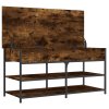Lavice s botníkem kouřový dub 100x42,5x50 cm kompozitní dřevo 839035