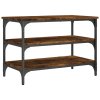 Lavice s botníkem kouřový dub 70x38,5x49 cm kompozitní dřevo 839040
