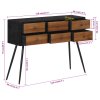 Konzolový stůl se zásuvkami 116 x 30 x 76 cm recyklovaný teak 358525