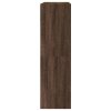 Botník se 2 výklopnými zásuvkami hnědý dub 80 x 34 x 116 cm 3214412