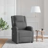Masážní křeslo tmavě šedé textil 348448