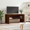 TV stolek hnědý dub 80 x 40 x 40 cm kompozitní dřevo 815236
