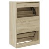Botník dub sonoma 60 x 34 x 96,5 cm kompozitní dřevo 839947