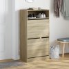 Botník dub sonoma 60 x 34 x 116 cm kompozitní dřevo 840017