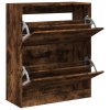 Botník kouřový dub 80 x 34 x 96,5 cm kompozitní dřevo 839970