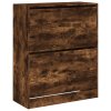 Botník kouřový dub 80 x 34 x 96,5 cm kompozitní dřevo 839970