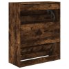Botník kouřový dub 80 x 34 x 96,5 cm kompozitní dřevo 839970