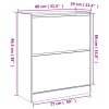 Botník kouřový dub 80 x 34 x 96,5 cm kompozitní dřevo 839970