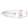 Skleník s ocelovým rámem zelený 110 m² 22 x 5 x 2,3 m 3188092