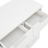 Příborník bílý s vysokým leskem 60x35x80 cm kompozitní dřevo 283712