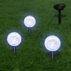 Solární zahradní světla 6 ks LED zemní bodce a solární panel 40870