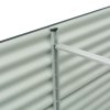 Vyvýšený záhon 320 x 80 x 81 cm pozinkovaná ocel šedý 45522