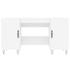 Psací stůl bílý 140 x 50 x 75 cm kompozitní dřevo 829540
