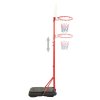 Přenosná basketbalová hrací sada nastavitelná 200–236 cm 80345