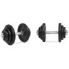 18dílný set jednoručních činek 40 kg litina 91411