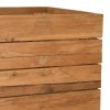 Vyvýšený záhon 150x40x72 cm recyklované teakové dřevo a ocel 47429