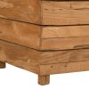 Vyvýšený záhon 150x40x72 cm recyklované teakové dřevo a ocel 47429