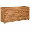Vyvýšený záhon 150x40x72 cm recyklované teakové dřevo a ocel 47429