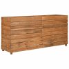 Vyvýšený záhon 150x40x72 cm recyklované teakové dřevo a ocel 47429