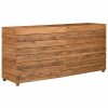 Vyvýšený záhon 150x40x72 cm recyklované teakové dřevo a ocel 47429
