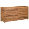 Vyvýšený záhon 150x40x72 cm recyklované teakové dřevo a ocel 47429