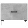 Konferenční stolky 2 ks betonově šedé 50 x 50 x 40 cm kompozit 829405