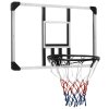 Basketbalový koš s průhlednou deskou 90x60x2,5 cm polykarbonát 93669