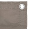 Balkónová zástěna taupe 120 x 300 cm oxfordská látka 134992