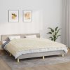 Zátěžová deka světle krémová 155 x 220 cm 11 kg textil 350813