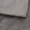 Zátěžová deka s povlečením šedá 155 x 220 cm 7 kg textil 350830