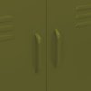 Úložná skříň olivově zelená 80 x 35 x 101,5 cm ocel 336135