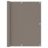 Balkónová zástěna taupe 120 x 500 cm oxfordská látka 134994