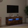 TV skříňka s LED osvětlením kouřový dub 90 x 35 x 40 cm 815675