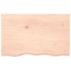 Stolní deska 80x50x(2-4) cm neošetřený masivní dubové dřevo 3156294
