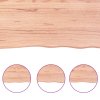 Stolní deska světle hnědá 160x50x(2-4)cm ošetřený masivní dub 3156385