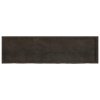 Stolní deska tmavě hnědá 180x50x(2-6)cm ošetřený masivní dub 3156455