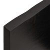 Stolní deska tmavě hnědá 100x50x(2-4)cm ošetřený masivní dub 3156429