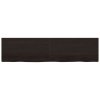 Stolní deska tmavě hnědá 200x50x(2-4)cm ošetřený masivní dub 3156460