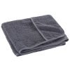 Plážové osušky 2 ks antracitové 75 x 200 cm textil 400 GSM 362674