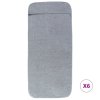 Plážové osušky 6 ks šedé 60 x 135 cm textil 400 GSM 3157053