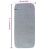 Plážové osušky 6 ks šedé 60 x 135 cm textil 400 GSM 3157053
