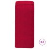 Plážové osušky 2 ks vínové 75 x 200 cm textil 400 GSM 362676