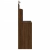 Toaletní stolek s LED osvětlením hnědý dub 96 x 40 x 142 cm 837899