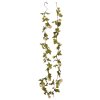 Vánoční květinové girlandy 6 ks champagne 215 cm 359059