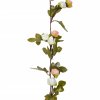 Vánoční květinové girlandy 6 ks champagne 215 cm 359059