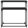 Konzolový stolek černý 75 x 35,5 x 75 cm kompozitní dřevo 834070