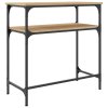 Konzolový stolek dub sonoma 75 x 35,5 x 75 cm kompozitní dřevo 834051