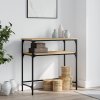 Konzolový stolek dub sonoma 75 x 35,5 x 75 cm kompozitní dřevo 834051