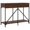 Konzolový stolek hnědý dub 100 x 39 x 78,5 cm kompozitní dřevo 835488